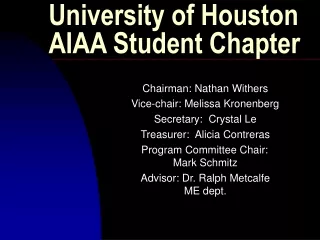 University of Houston AIAA Student Chapter