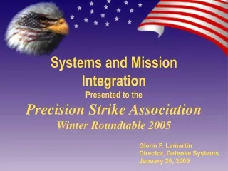 Systems and Mission Integration Presented to the Precision Strike Association