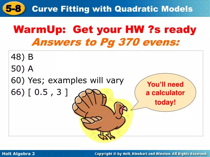 warmup get your hw s ready answers to pg 370 evens