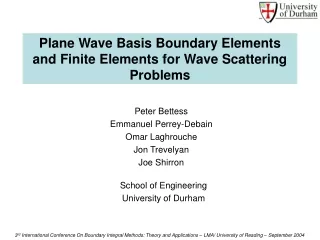 Plane Wave Basis Boundary Elements and Finite Elements for Wave Scattering Problems