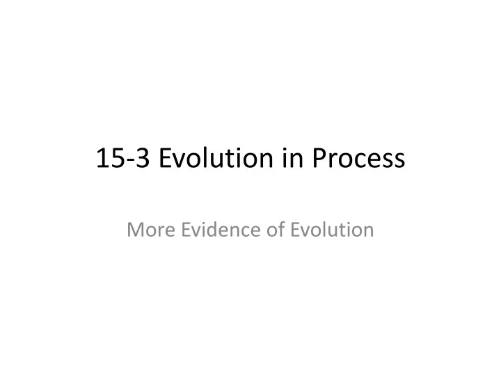 15 3 evolution in process