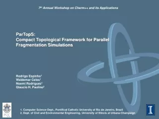 ParTopS: Compact Topological Framework for Parallel Fragmentation Simulations
