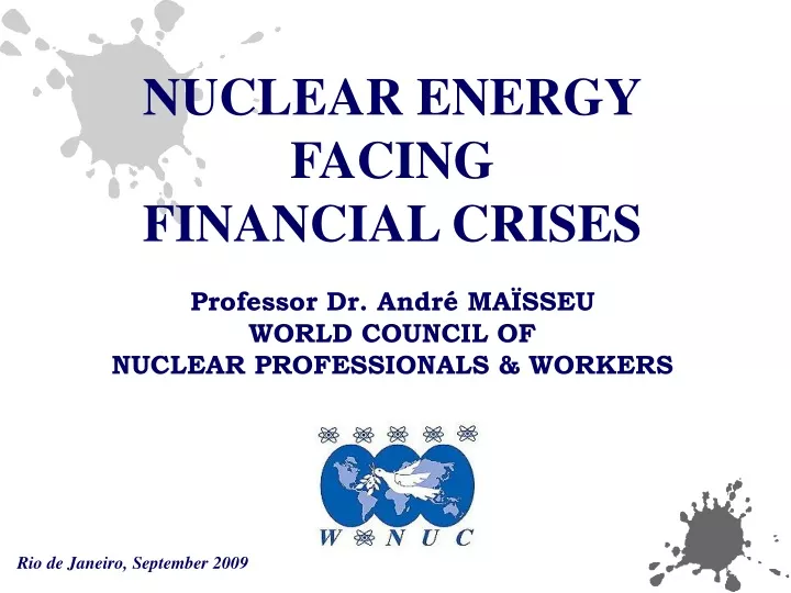 nuclear energy facing financial crises professor