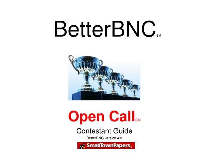 open call sm contestant guide betterbnc version 4 3