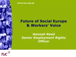 Future of Social Europe  &amp; Workers’ Voice