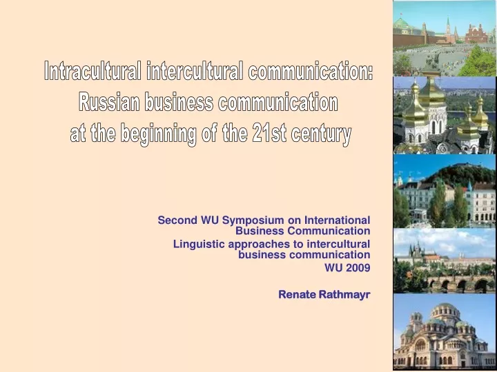 intracultural intercultural communication russian