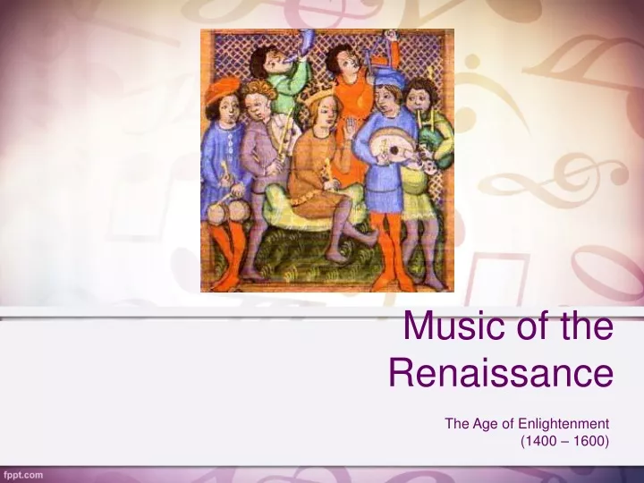 music of the renaissance