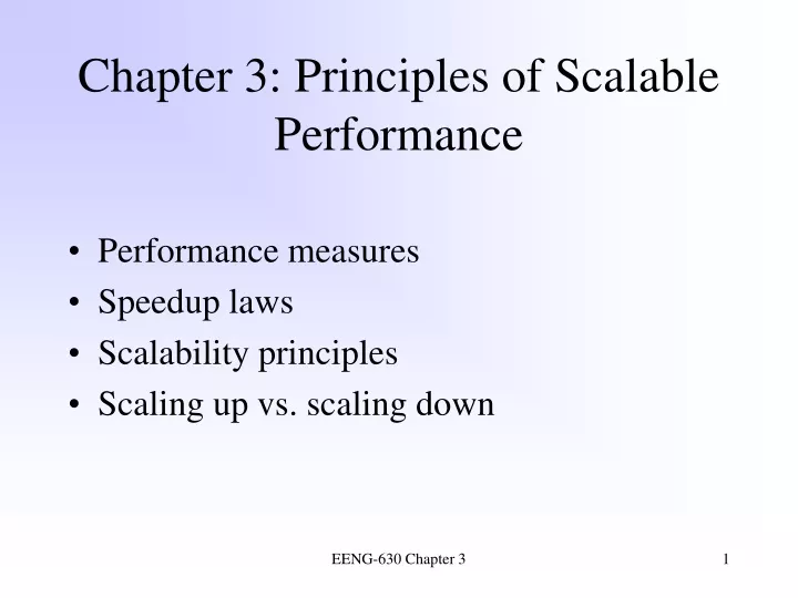 chapter 3 principles of scalable performance