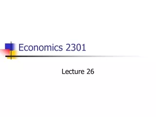 Economics 2301