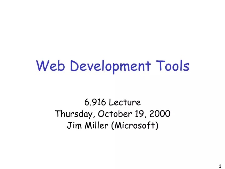 web development tools