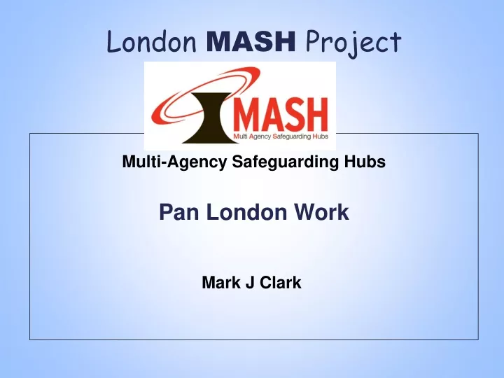 london mash project