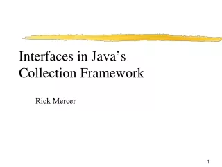 Interfaces in Java ’ s Collection Framework