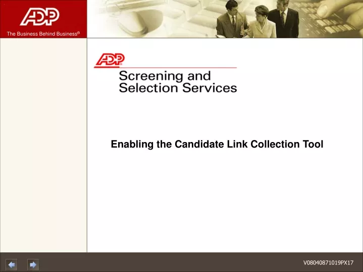 enabling the candidate link collection tool