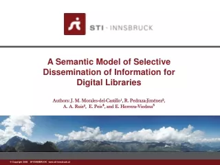 A Semantic Model of Selective Dissemination of Information for Digital Libraries