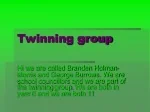 Twinning Group: School Councillors Branden Holman-Morris & George Burrows - slide 1