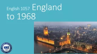 English  1057   England to  1968