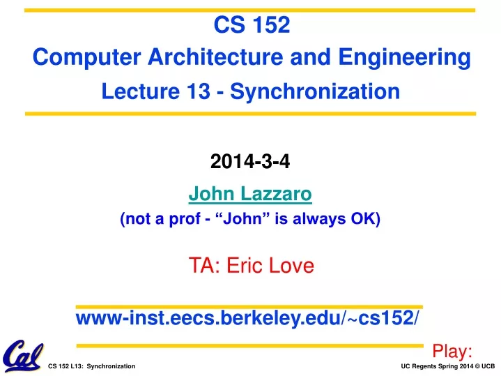 www inst eecs berkeley edu cs152