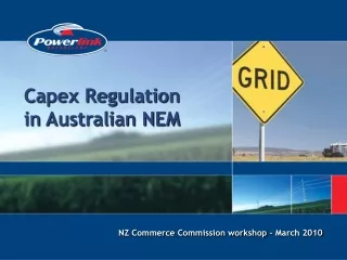 Capex Regulation  in Australian NEM