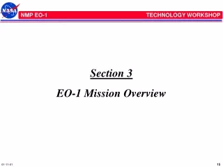 Section 3 EO-1 Mission Overview