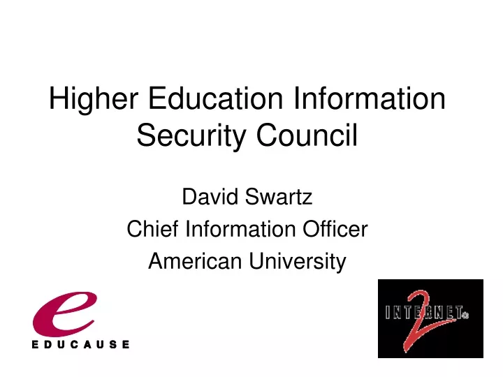 higher education information security council