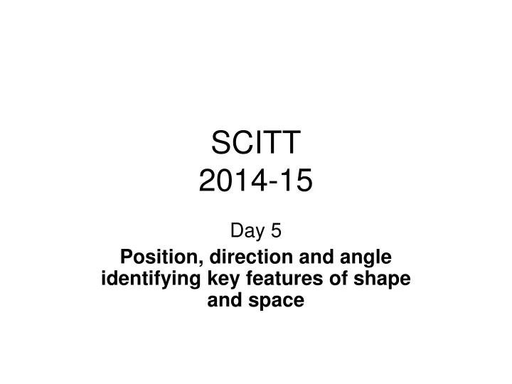 scitt 2014 15