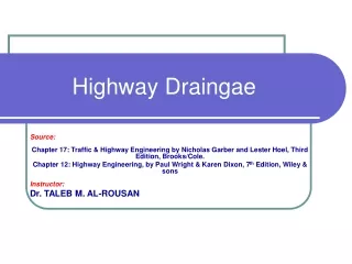 Highway Draingae