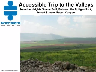 Amazing views of Harod Valley and Gilboa Mountains