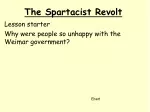 The Spartacist Revolt: A Turning Point in German History - slide 1