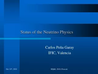 Status of the Neutrino Physics