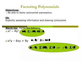 Factoring Polynomials