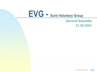 EVG -  Esrin Voluntary Group