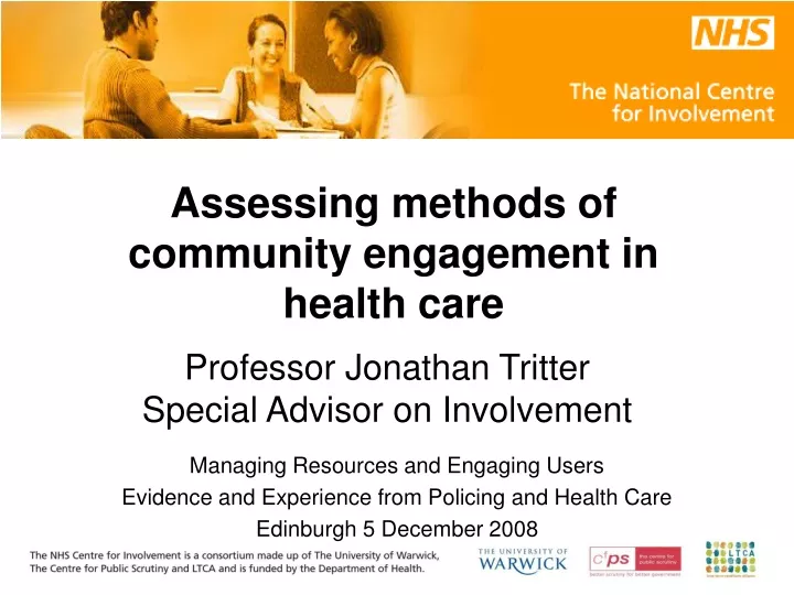 assessing methods of community engagement in health care