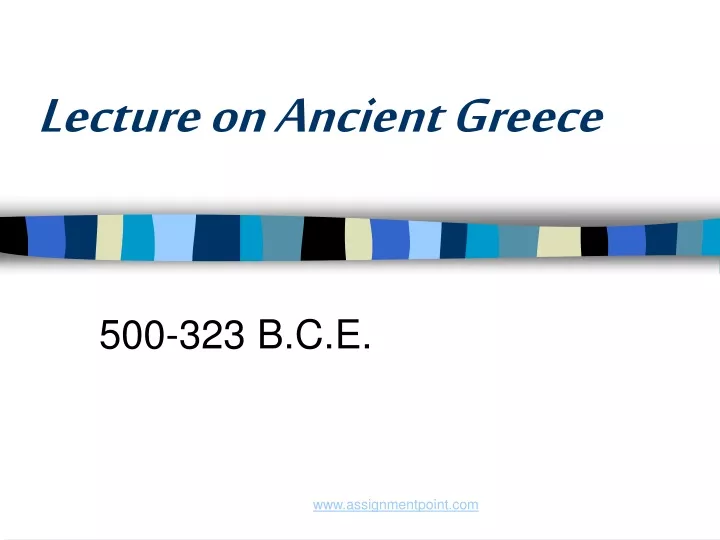 lecture on ancient greece