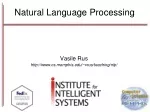 Natural Language Processing - slide 1