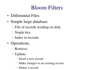 Bloom Filters