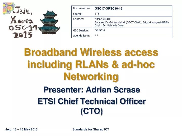 broadband wireless access including rlans ad hoc networking