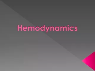 Hemodynamics