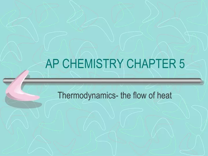 ap chemistry chapter 5