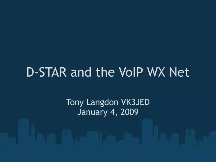 d star and the voip wx net