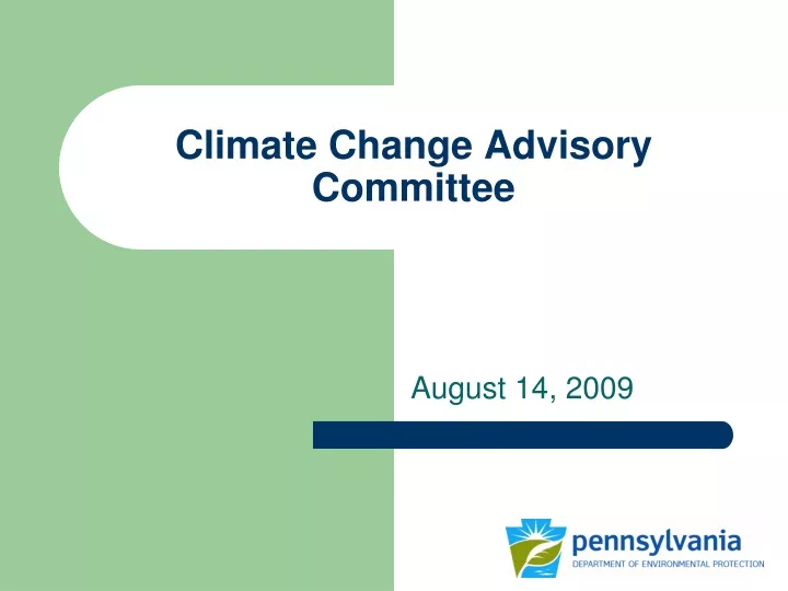 climate change advisory committee