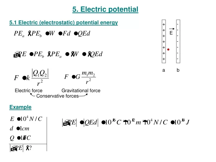 5 electric potential