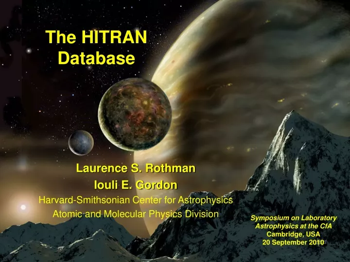 the hitran database