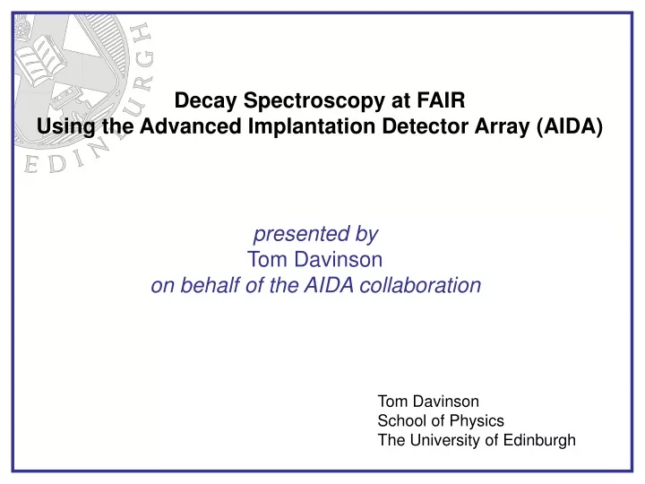 decay spectroscopy at fair using the advanced