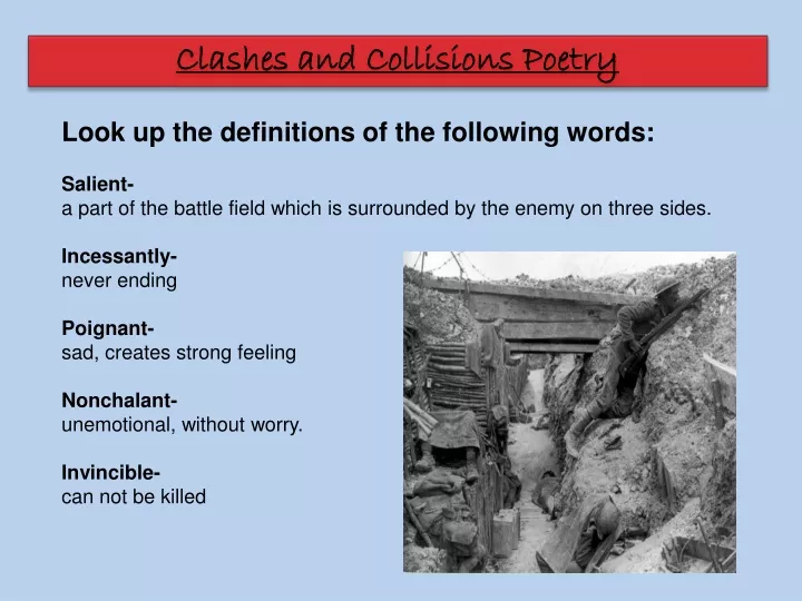 clashes and collisions poetry