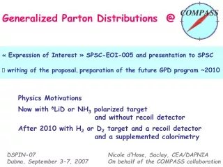 Generalized Parton Distributions  @