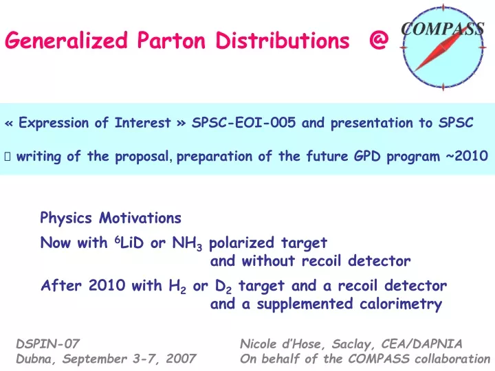 generalized parton distributions @