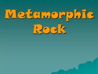 Metamorphic Rock