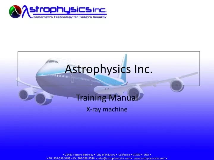 astrophysics inc