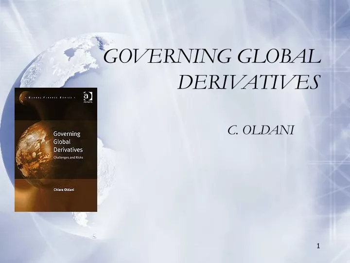 governing global derivatives