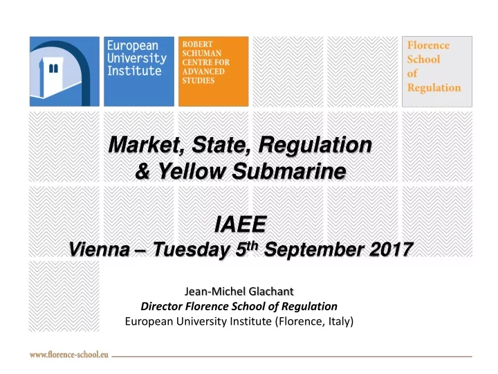 market state regulation yellow submarine iaee